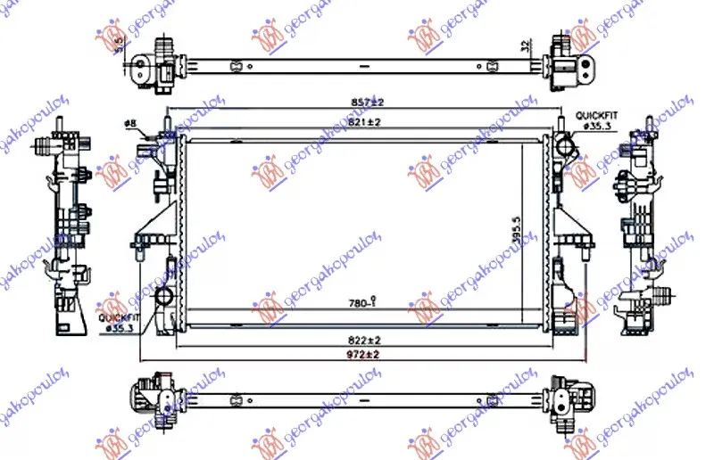 HLADNJAK MOTORA 2.3 JTD DIZEL (AUTO) (+AC) - 3.0 JTD (MAN/AUTO) (+AC) (780x390) (NRF)