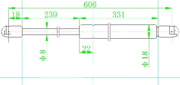 AMORTIZER GEPEK VRATA (606L-460N)