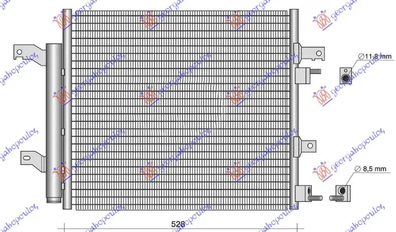 HLADNJAK MOTORA 3.0/5.0 BENZIN (525x447)