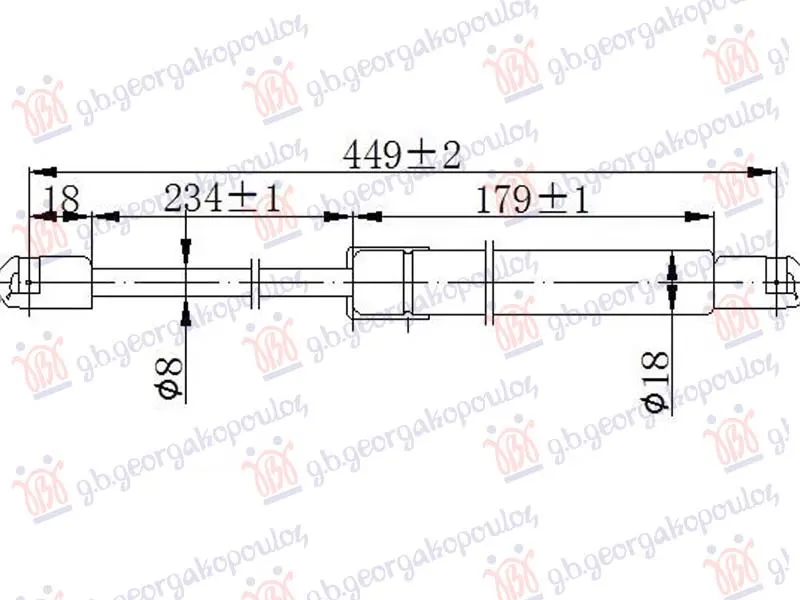 AMORTIZER HAUBE (450L-400N)