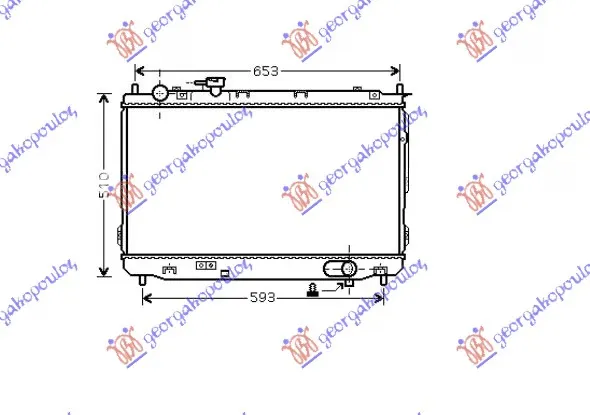 HLADNJAK MOTORA 1.6/1.8i 16V (43x67x26)