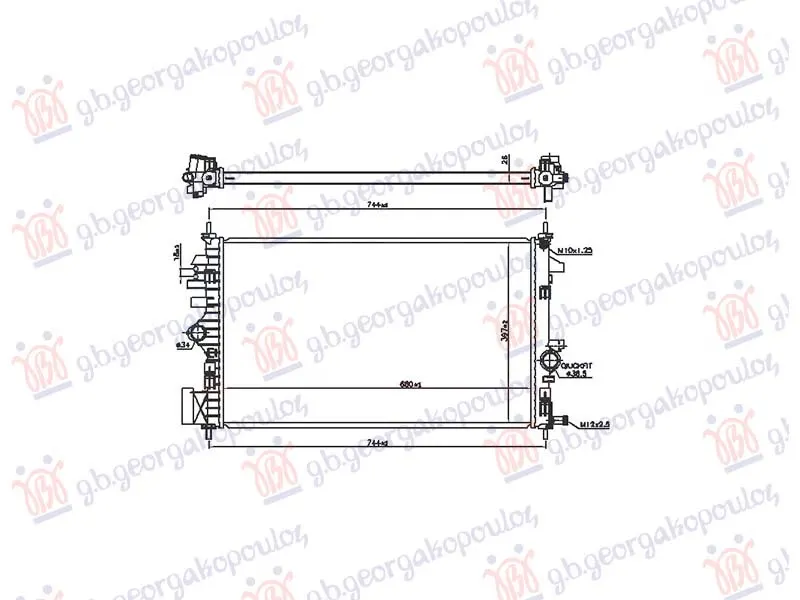 HLADNJAK MOTORA 2.0 DIZEL (MAN) (680x396x26) (VALEO)