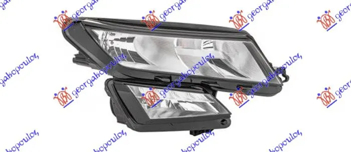 FAR ELEKTRICNI SA MAGLENKA SA LED DNEVNIM SVETLOM (HELLA)