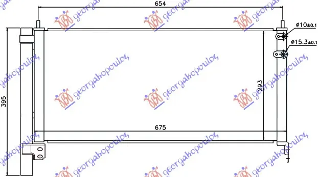 HLADNJAK KLIME 1.8i 16V HIBRID (640x29x16)